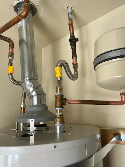 Water heater installation and plumbing repair in Seymour